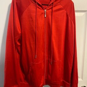Red Zip-Up Hoodie